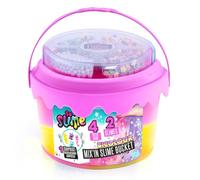 Canal Toys - So Slime Mix’in Seau À Slime 400 g - Slime Prêt À L’Emploi avec Décorations À Mélanger - Activité Manuelle Et Loisir Créatif Enfant 6 Ans+ - Seau De Rangement Réutilisable