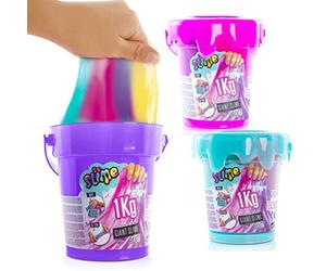 Canal Toys - So Slime - Seau Géant 1 kg - 4 Couleurs à Mélanger, Étirer & Tordre - Slime Prêt à l’Emploi - Non Toxique - Sans Colle - Loisir Créatif & Activité Manuelle - Seau & Couvercle - SSC 122U