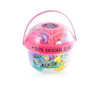 Canal Toys So Slime - Slime Bucket - 2 Bubble Slimes Géantes + 4 Décorations - Mélange & Décore sans Colle + de 30 Combinaisons - Loisir Créatif Enfant 6+ Ans - Coloris Aléatoire - SSC 393