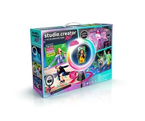 Canal Toys - Studio Creator - Kit de Création Vidéo - 8 Ans + - INF 028 | Rotation 360° - Anneau Lumineux 25 cm - Vidéos et Photos - Suivi du Visage et du Mouvement - Idée Cadeau Fille Garçon