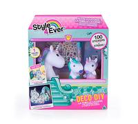 Canal Toys - Style 4 ever - Kit Figurines La Famille Licorne & Accessoires Multicolore - 100 Stickers - Jouet DIY pour Enfants - Créativité, Jeu et Personnalisation - Idée Cadeau Fun - OFG 252
