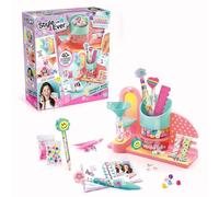 Canal Toys Mini Fabrique à Papier avec 40+ Accessoires - Machine Créative pour Stylos, Crayons et Cahiers Personnalisés - Kit Complet avec Stickers et Décorations, pink