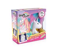 Canal Toys - Coffret Licorne Style 4 Ever - Tirelire customisable, brille dans le noir, 60 stickers