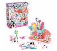 Canal Toys Mini Fabrique à Papier avec 40+ Accessoires - Machine Créative pour Stylos, Crayons et Cahiers Personnalisés - Kit Complet avec Stickers et Décorations, pink