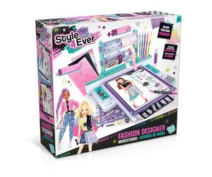 Canal Toys - Style 4 Ever Tablette De Mode Fashion Designer Enfant 6 Ans+ - Studio De Dessin Et Loisir Créatif Avec Tissus Adhésifs, Pochoirs, Stickers Et Feutres Pour Créer Ta Collection