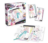Canal Toys Tablette Lumineuse - Mode avec Kit Créatif Complet - Table Dessin LED avec Crayons, Pochoirs et Stickers - Set Design Vêtements avec Accessoires pour Enfants