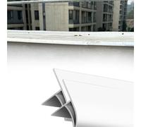 Canaletta Antigoccia Lot de 2 gouttières 70 cm de longueur au choix 50 à 180 cm pour un drainage efficace de l'eau, idéal pour la maison et l'extérieur