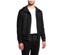CANALI Black Edition Veste À Capuche Hi-tech Tonale Jersey Zip