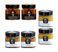 Canalotto Farm - Sélection de confitures 6x250 g - Agrumes, Mandarine, Pamplemousse rose