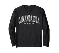 Canandaigua New York Vintage Retro, ville américaine, État de New York Travel Manche Longue
