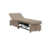 CanapA dangle droit convertible ALLURE 2 places en Microfibre taupe