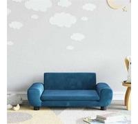 CanapA dangle droit fixe haba trading b.v. venlo 1 places en Velours bleu Bleu G
