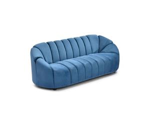CanapA dangle droit fixe menzzo SIDONIE 3 places en Velours bleu