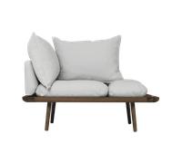 Canapé 1 Place et Demie Umage Lounge Around, Chêne Foncé/argent Sterling