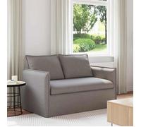 Canapé 120 cm Vidaxl - Taupe gris, design modulaire contemporain, assise moelleuse