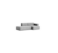 Mags Soft Sofa Low 2,5-places Combination 3 avec accoudoir à droite Hay Tissu Hallingdal 130 avec couture beige - 5710441373148