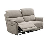 AltoBuy Canapé 2,5 Places Relax électrique Tissu Polyester Imitation Peau Gris Clair - Sultan