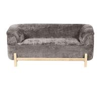 Canapé 2 places ALNOR Tissu chenille Marron