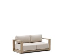 Canapé 2 places Ambra en bois d'acacia massif finition claire, 174 cm, FSC 100%