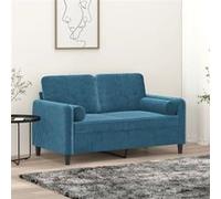 Canapé 3 Places avec Oreillers Sofa Meuble Salon Salle de Séjour Velours vidaXL