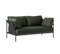 Canapé 2 places Can 2.0 structure acier noir outer fabric Black Canvas/172x89x82cm