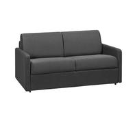 Canapé 2 places convertible express en tissu CALIFE - Gris - Couchage 120 cm
