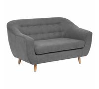 Atmosphera Canapé rétro 2 places 150 cm Gris
