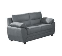 Canapé 2 places en tissu anthracite MANOA Gris anthracite