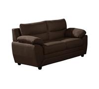 Canapé 2 places en tissu marron MANOA