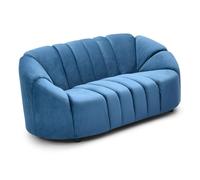Canapé 2 places en Velours "Spencer" 162cm Bleu