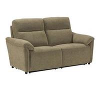 MAZARO - Canapé 2 Places Fixe Tissu Vert Chiné - CHITRA