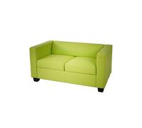 Canapé 2 places / Lounge Lille, simili-cuir, vert clair