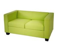 Canapé / sofa Lille, 2 places simili-cuir, vert clair