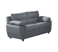 Canapé 2 places MANOA en tissu - Anthracite - Contemporain - Design - Moelleux