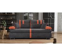 canapé 2 places Moderne Tissu Canapé Assise Noir Dossier Nouveau