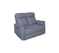 Canapé 2 places relax électrique gris Lucas