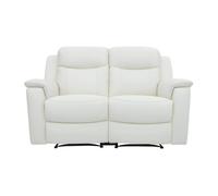Fauteuil de relaxation Vente-Unique Canapé 2 places relax EVASION en cuir - blanc ivoire