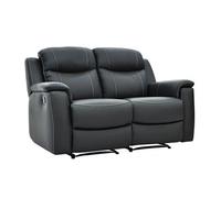 Canapé 2 places relax EVASION en cuir - Gris