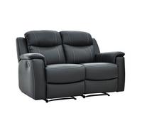 Canapé 2 places relax EVASION en cuir - Gris