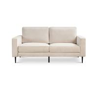 Canapé 2 places - Sicaan - Canapé vintage - Oskar - Velours côtelé - Beige - L.173 x P.92 x H.83 cm