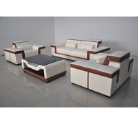 canapé 3+2+1 Canapé rembourré Cuir Tissu Canapés Siège Complet Garniture Nouveau