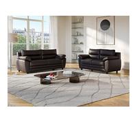 Canapé 3+2 places MANOA en simili - Marron