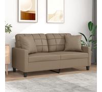 Canapé 3 places avec oreillers décoratifs noir 180cm similicuir canapé vidaXL