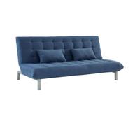 Canapé 3 places convertible clic clac en tissu HORNET - Bleu