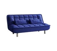 Canapé 3 places convertible clic-clac MISHAN en tissu - Bleu