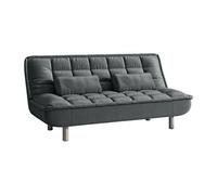 Canapé 3 places convertible clic-clac MISHAN en tissu - Gris