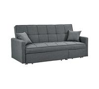 Canapé 3 places convertible en tissu CANETTI - Gris