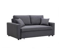Canapé 3 places convertible en tissu INIZOR - Anthracite