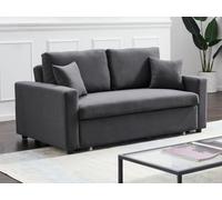 Canapé 3 places convertible en tissu INIZOR - Anthracite