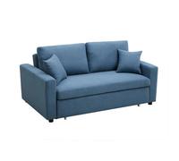Canapé 3 places convertible en tissu INIZOR - Bleu